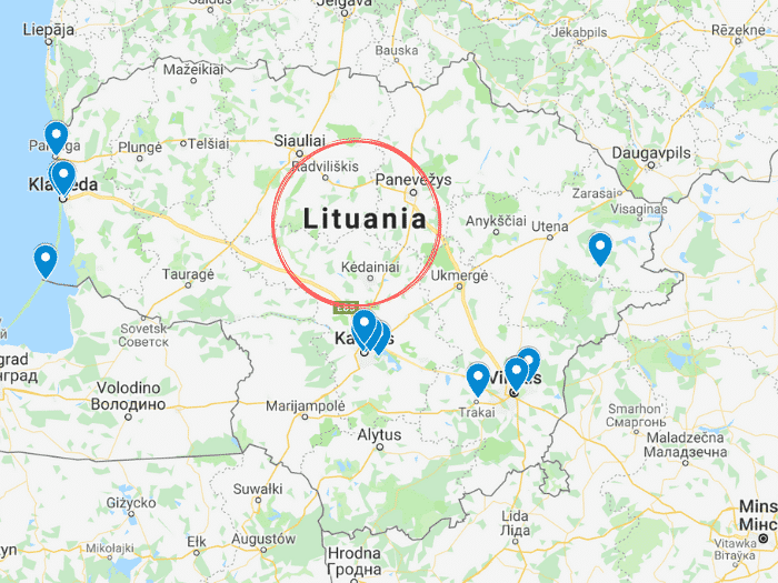 Cosa vedere in Lituania