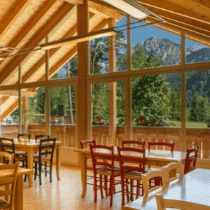 lago di Braies campeggio al plan ristorante