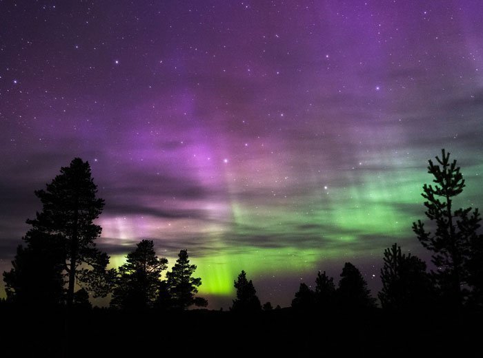 aurora boreale rovaniemi notte