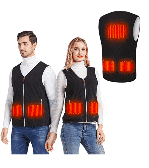 Macocheezee Gilet Riscaldato Uomo – 26 Zone Di Calore, Con Batteria 20000mAh 7,4V, Ricaricabile, Taglia XL