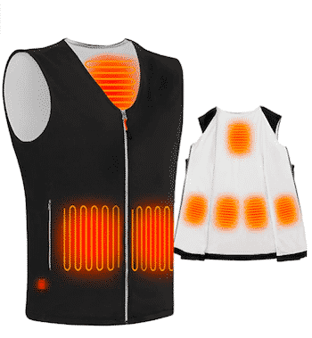 Kintiwe gilet riscaldato con batteria inclusa