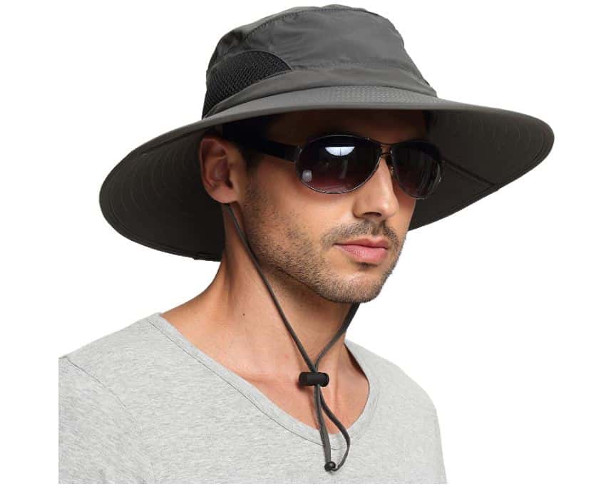 kingpo Cappello da Trekking Impermeabile da Esterno Cappello da Sole da Pesca per Caccia di Protezione Solare da Cappello Estivo da Sole 